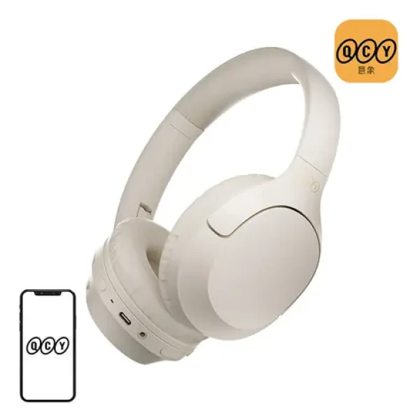 QCY H2 Pro bílá / Bezdrátová sluchátka / do uší / Bluetooth 5.3 / ENC / výdrž až 60 h (H2 Pro white)
