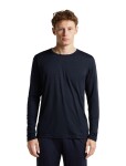 Pánské merino triko dlouhý rukáv ICEBREAKER Mens Merino 150 Lodge LS Tee, Midnight Navy velikost: L