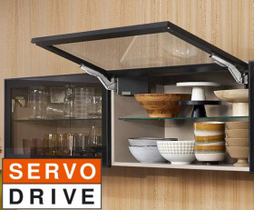Blum Sada Aventos HK top ALU Servo-drive mechanismus: nejsilnější, krytka: šedá tmavá (BLAHKT_60)