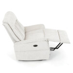 Polohovací křeslo, elektrické zabudované ovládání, béžová, látka, TV-Q8575 CRM2