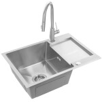 REA - Ocelový dřez Paul BRUSH NICKEL ZLE-06009