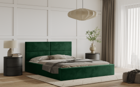 FRONTI Postel WASTO 180x200 zelená s úložným prostorem