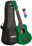 Cascha HH 2265L Soprano Mahogany LH Green