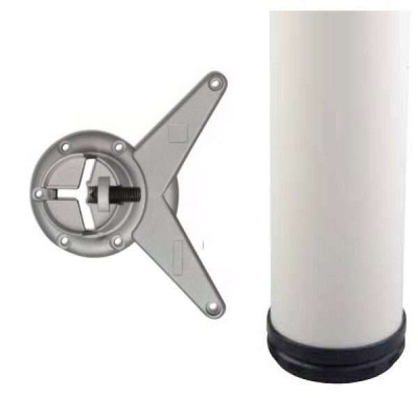 Incoll stolová noha bílá 710x60 (24_GP00_071_52)