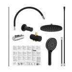 Eisl - Sprchový set bez baterie MATAO, chrom/černá 60627 60627