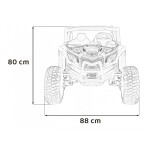 Mamido Elektrické autíčko Buggy UTV X3 Off-Road 4x4 24V černé