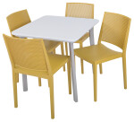 ROJA Křeslo GRID - hořčicově žlutá