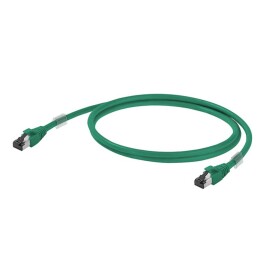 Weidmüller 1251590120 RJ45 síťové kabely, propojovací kabely S/FTP 12 m zelená S průchodkou chránící proti zlomení, samozhášecí 1 ks