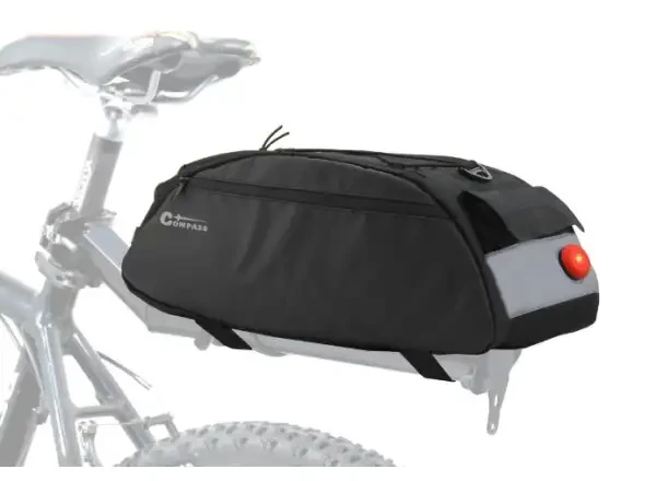 Compass Bike - Compass cyklotaška na zadní nosič s LED světlem