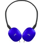 JVC HA-S160M-AU Sluchátka On Ear kabelová stereo modrá složitelná, headset Hi-Fi