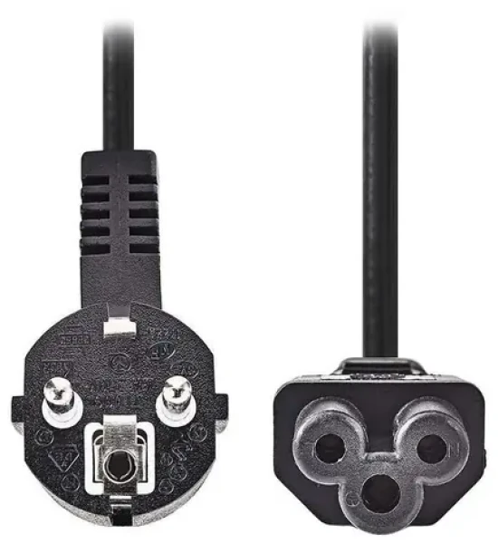 Nedis napájecí kabel Typ F - IEC-320-C5 černý / Napájecí kabel / 230V / 10A / trojlístek / 2m (CEGL10100BK20)