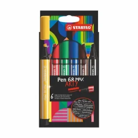 STABILO® Pen 68 MAX - ARTY - 6 ks sada - 6 různých barev (768/06-21)