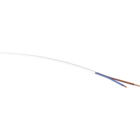 VER H03VVH2-F 2x0,75 ws Ri.100 energetický kabel H03VVH2-F 2 x 0.75 mm² bílá 100 m