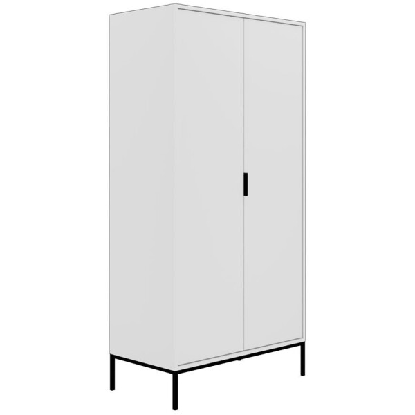 Skříň Austin bílá/černá