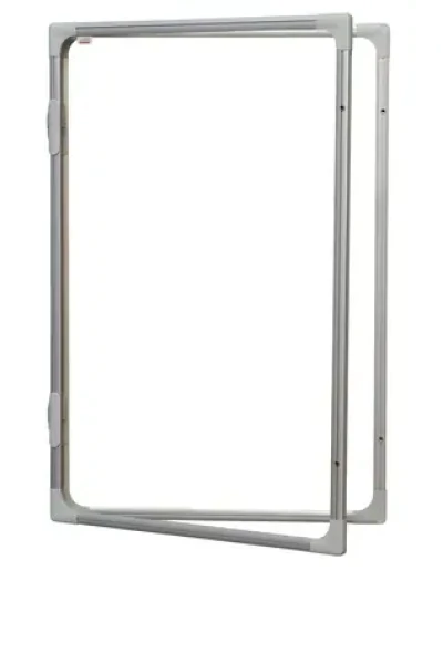 2x3 Vitrína 90x60 cm bílá / Vitrína / interiérová / vertikální otevírání / magnetický povrch
