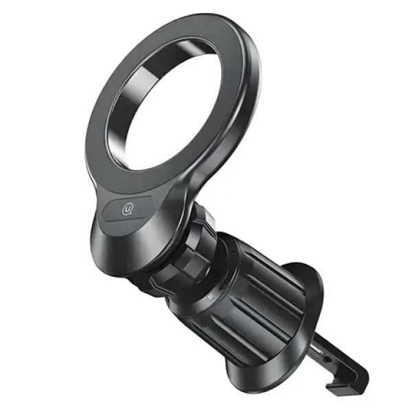 USAMS ZJ075 černá / Magnetický držák do auta do větráku / 360° otočná hlava / Magnetický kroužek v balení (ZJ75ZJ01)