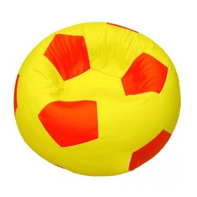 FRONTI Sedací vak - míč 100 cm - žlutá + červená