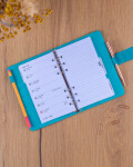 Týdenní diář 2027 Notique Refill kroužkový 12,5 x 19 cm tyrkysový
