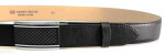 PENNY BELTS 35-020-A8 Pánský kožený opasek černý 90cm