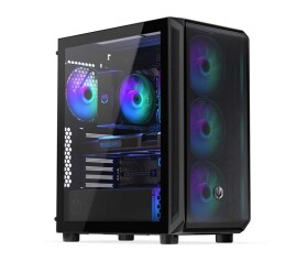 ENDORFY Case Arx 500 ARGB, Průhledná bočnice, ATX, 4x140mm ARGB Fan, černá EDF_557914