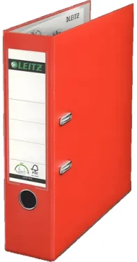 Leitz Pořadač A4 PP červený / Pořadač / Šířka hřbetu 81 mm / 490 g (10105020)