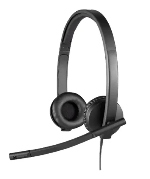 Logitech H570e černá /sluchátka s mikrofonem / USB-A / kabel 1.9 m / pro MS Teams (981-001426)