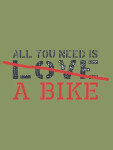 Bavlněné triko CYCOLOGY All you Need, pánské, krátký rukáv (Motiv All you Need, velikost M)