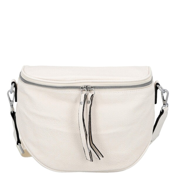 Módní dámská koženková ledvinka/crossbody Pola, béžová