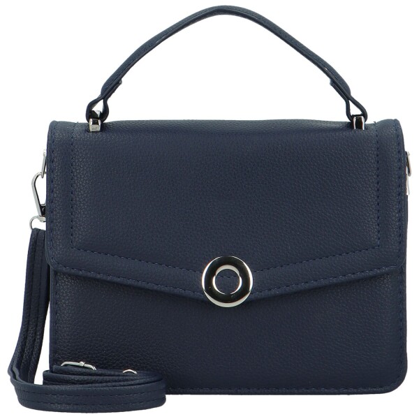 Módní dámská koženková kabelka do ruky MaxFly Jolanta, tmavě modrá