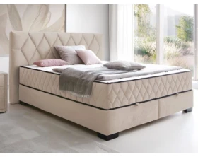 Postel Reve 180x200 cm, krémová látka