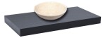 Deska pod umyvadlo bez umyvadla Naturel Dolce 100x8x50 cm černá mat DO10050BL DO10050BL