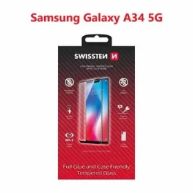 SWISSTEN FULL GLUE COLOR FRAME CASE FRIENDLY ochranné sklo pro Samsung Galaxy A14 5G černá (54501835)