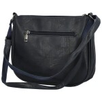 Trendy dámská koženková crossbody kabelka Gertha, tmavě modrá