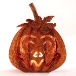 Kovová lucerna DÝNĚ HALLOWEEN 21 cm
