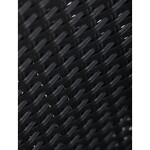 Židle zahradní, černý umělý ratan, kov, stohovatelná.