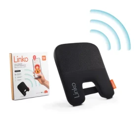 BabyAuto LINKO baby alarm chytré polstrování do autosedačky, black (LINKOBLC)