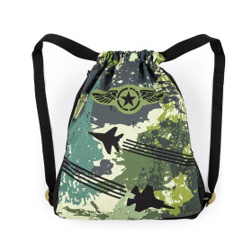 Bagmaster SÁČEK LUMI 22 C školní na přezůvky / tělocvik - stíhačky Zelená 1,5 l 220333