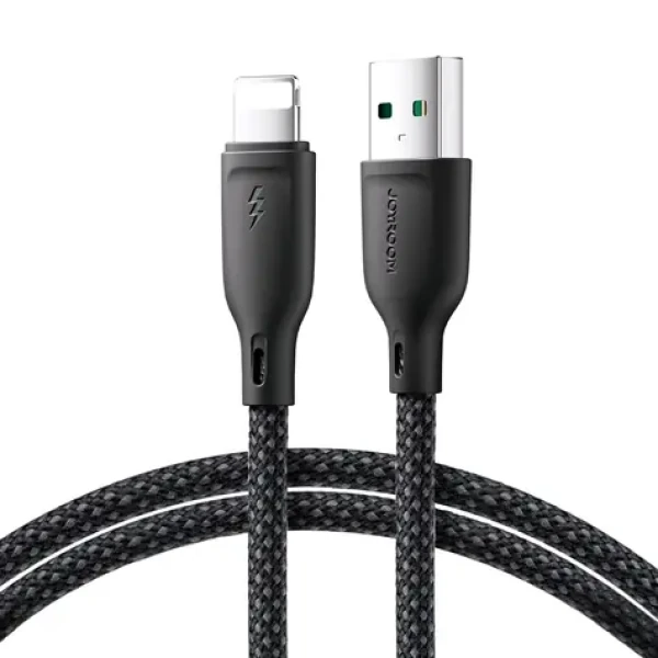 Joyroom Multi-Color Series S-A34 Nabíjecí kabel USB-A (M) - Lightning (M) 3A 1m černá (6941237110527)