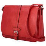 Trendy dámská koženková crossbody kabelka Relinda, červená