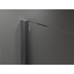 MEXEN/S - Velar posuvné sprchové dveře 120, transparent, grafit kartáčovaná 871-120-000-01-66