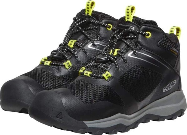 Dětské celoroční boty Keen WANDURO MID WP YOUTH black/silver Velikost: