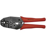 KNIPEX - kleště lisovací - 230mm - čtyřtrnové, stočené kontakty Harting; Ilme; Phoenix; Amphenol; Walther; HTS;Contact; Weidmüller 0.14-6mm², v plastovém kufříku s pěnovou vložkou (975265)