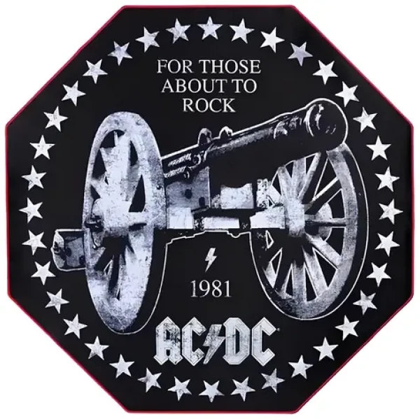 SUPERDRIVE AC/DC / Ochranná podložka pod herní židli (SA5550-A1)