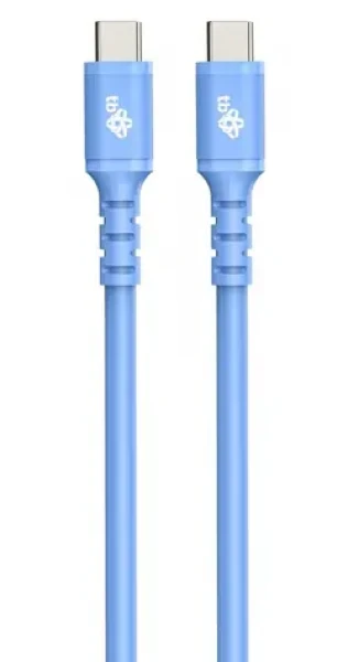 TB Touch USB-C kabel modrý 1m / Nabíjecí a datový kabel / USB-C - USB-C / 60 W / 480 Mb/s / silikonový (AKTBXKUCC2SI10N)