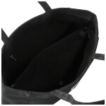 Trendy dámská koženková kabelka na rameno Faidra, černá