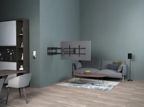 Equip 43"-80" černá / Nástěnný držák TV / výklopný, 4 klouby / VESA 800x400 / nosnost 50 kg (650327)