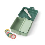 Monbento Svačinový box Monbento Snacky Green Forest 850 ml, zelená barva, plast