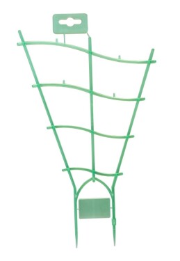 Mřížka na rostliny cm, zvlněná, zelená-transparent, ks