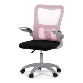 Dětská židle, výškově nastavitelná, růžová síťovina, KA-K2008 PINK