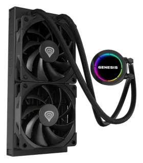 Genesis Hydria 240 černá / Komplet vodního chlazení CPU / 2x 120 mm / ARGB / max. 1500 RPM / 80 CFM (NLG-2318)